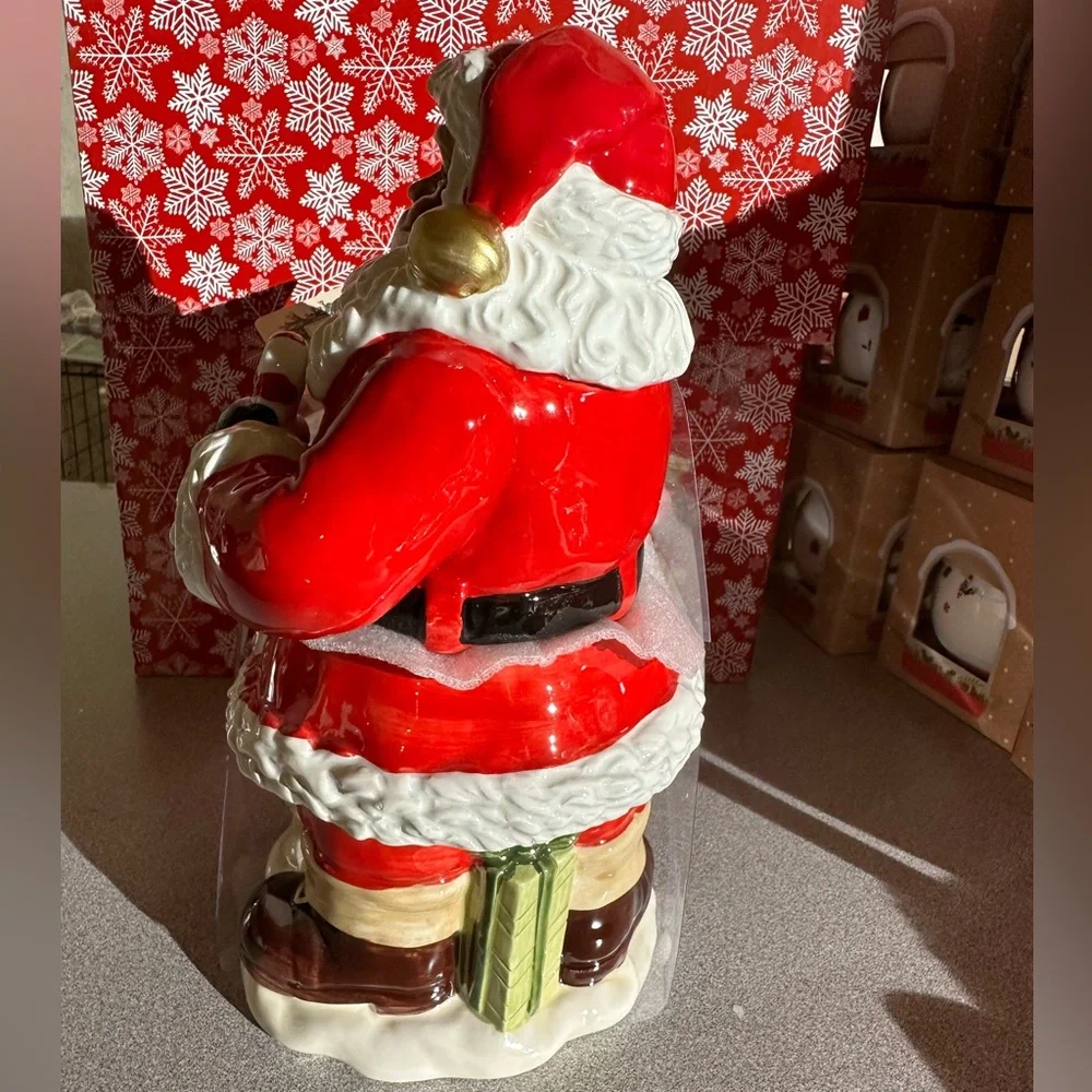 African American Santa Cookie Jar NWT - Picture 2 of 5